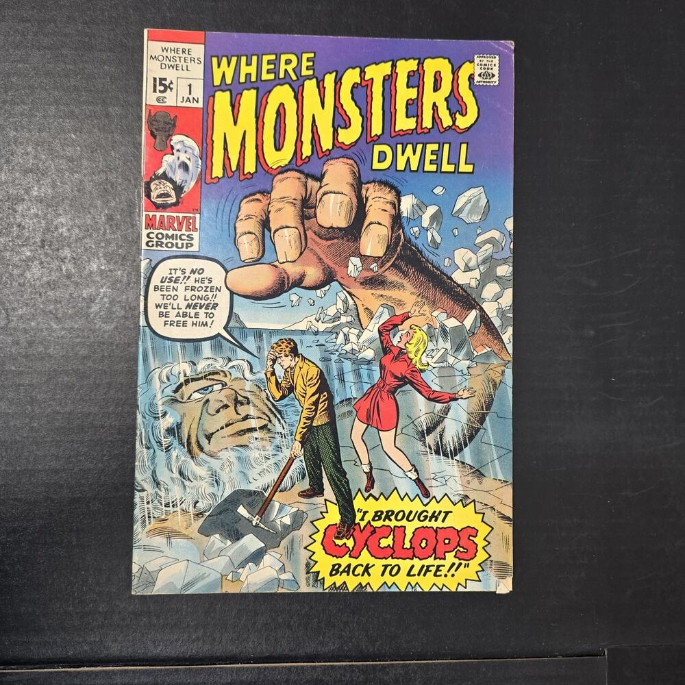 Marvel Comics Where Monsters Dwell # 1 F-VF 1969 Silver Age Kirby-Ditko